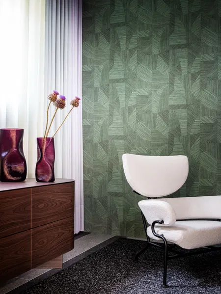 Behang Arte Essentials Tangram Caprice Lagoon 24001